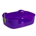 thumbnail image 2 of EGYMEN Large Cats Litter Box, Spacious Pet Litter Tray for Big Cats, Open-Top Cat Waste Container, Leak-Proof Cat Toilet with Easy Access (Purple), 2 of 6