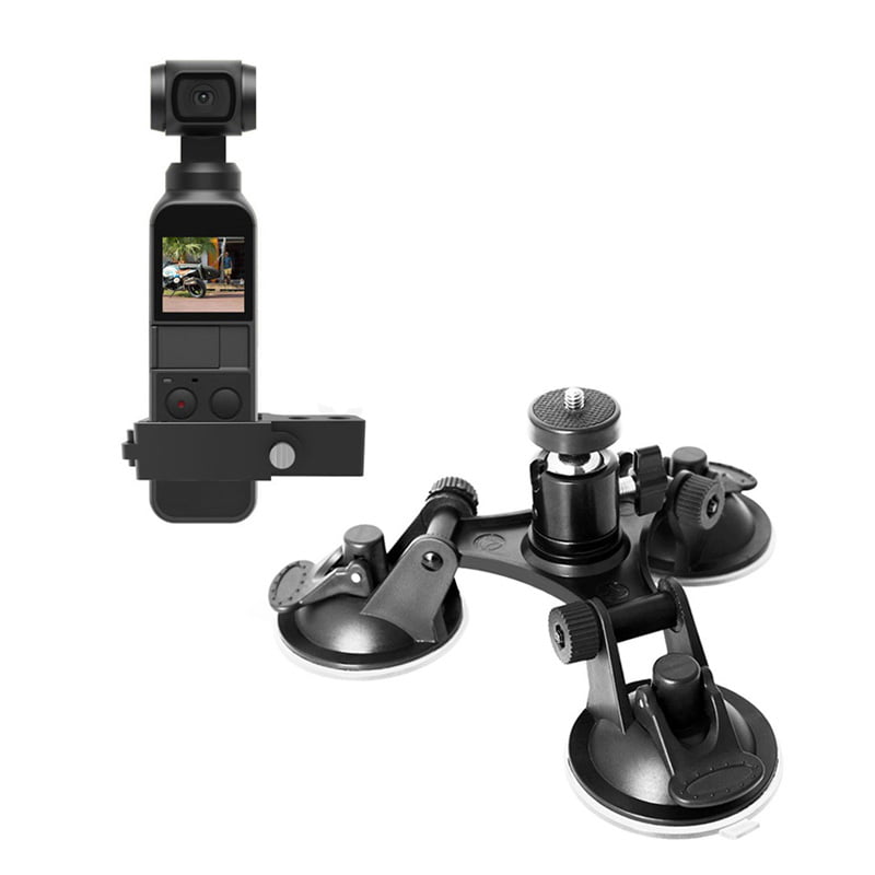 For DJI OSMO Pocket Accessory Mount Bracket Glass Suction Cup Car Table Holder W