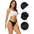 thumbnail image 4 of voenxe Women Bikini Underwear,Seamless Breathable Ladies Panties,No Show Soft Briefs 5-Pack,XS-XXL, 4 of 8