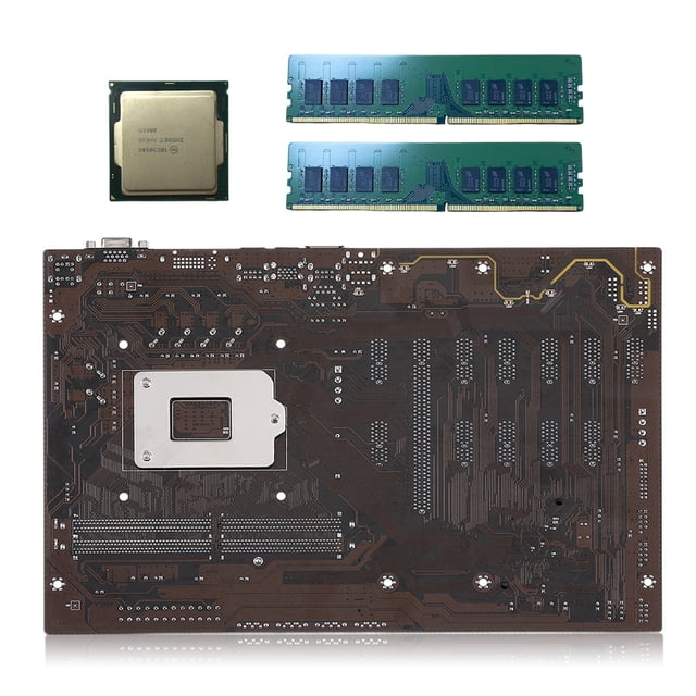 Sidaley Placa base de computadora de velocidad rápida DDR4 LGA1151 placa de minería 4 pines 24 pines puerto de alimentación piezas de actualización Kits de mantenimiento de impresoras No.04