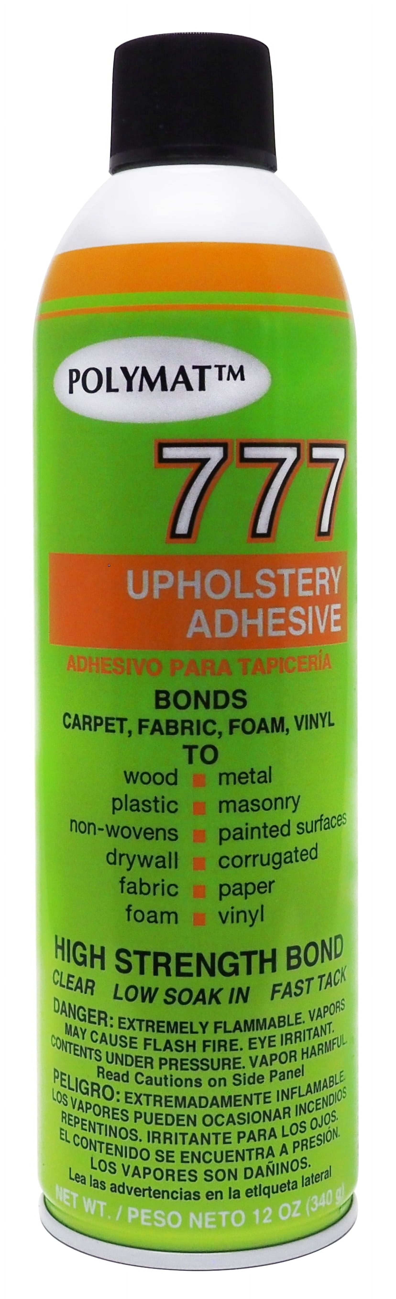 QTY 12 POLYMAT 777 Spray Glue Multipurpose Adhesive for Polyethylene
