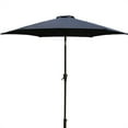 thumbnail image 4 of 8.8 ft Outdoor Aluminum Patio Umbrella, Market Umbrella with 33 Pounds Round Resin Umbrella Base, Crank lift & Push Button Tilt, Navy Blue, 4 of 9