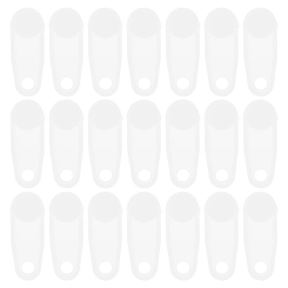 24pcs White Plastic Curtain Track Glider Hooks Plastic Curtain Hooks Replacement Parts Window Door Shower Curtain Track Accessories White