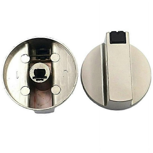 Stove Handle, 6mm Zinc Alloy Control Knob Oven Switch Universal Silver Gas Stove Control Knob, Suita