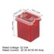 thumbnail image 2 of Juego de fusibles de cartucho mini hembra Uxcell 32V 20A 30A 40A 50A 60A 20 paquetes rojo, 2 of 5