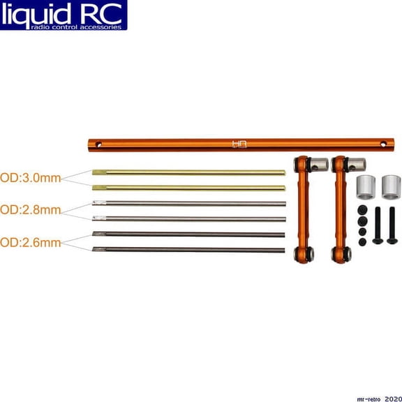 Hot Racing Rear Sway Bar Set 1/10 Ryft HRARBA31103 Electric Car/Truck Option Parts