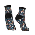 thumbnail image 4 of Bingfone Colorful Mushrooms Design Patterned Men'S Women'S Casual Cotton Socks, 4 of 9