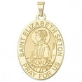 thumbnail image 2 of PicturesOnGold.com Saint Elizabeth Seton Religious Medal Pandant - 1/2 x 2/3 inch Size of Dime, Sterling Silver, 2 of 3