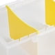 thumbnail image 2 of Contenedor de escritorio transparente con tapa de 3 compartimentos para especias y artículos esenciales, organizador de cocina funcional, 2 of 8