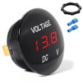 thumbnail image 2 of 12V-24v LED DC Voltmeter Voltage Digital Display Gauge Volt Meter Tester Panel Fitting for Car Boat Autocycle Lotorcycle, 2 of 8