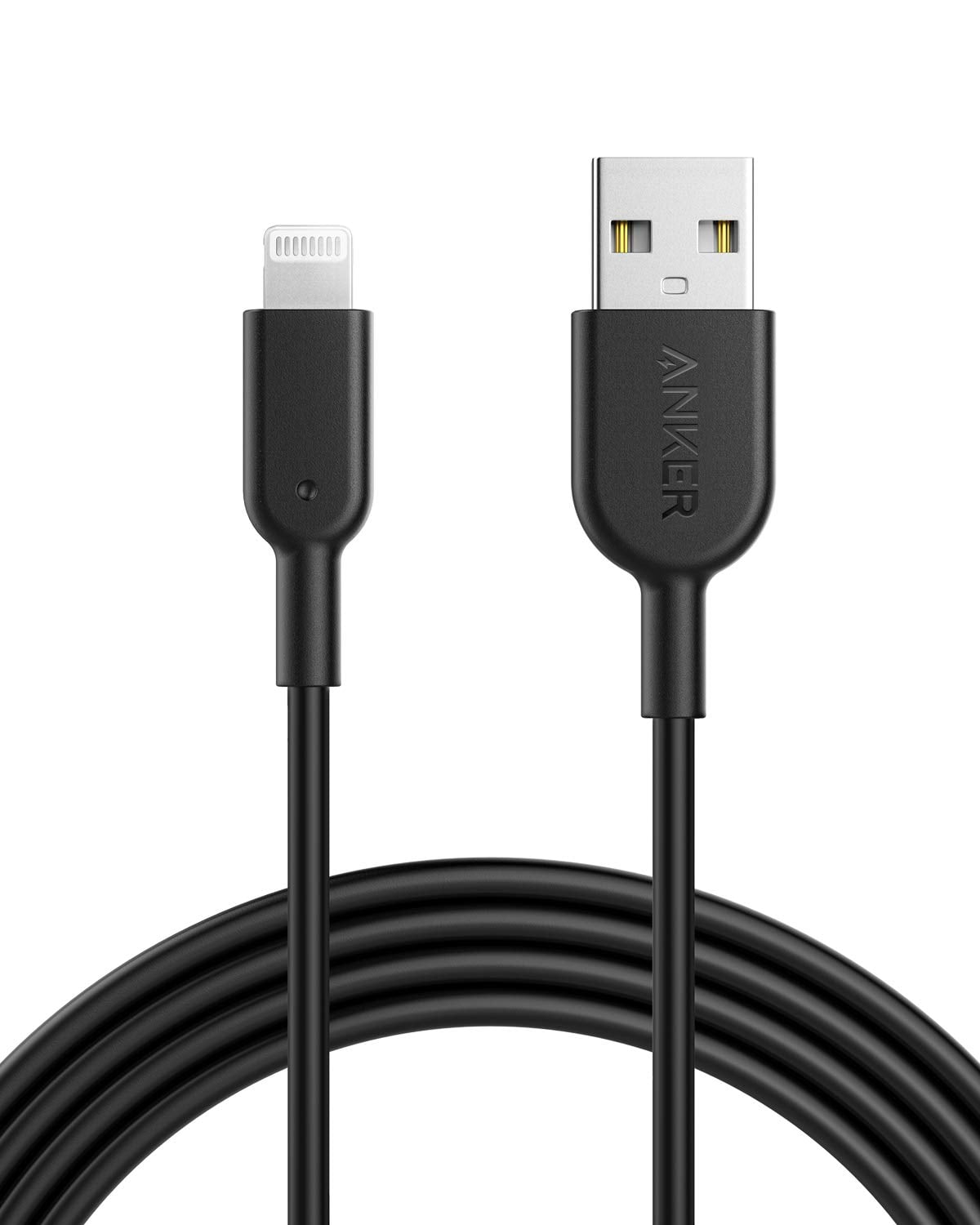 rester så meget gennemse Anker iPhone Charger Cable, Powerline II Lightning Cable (10 Feet), Durable  Cable, MFi Certified for iPhone Xs/XS Max/XR/X/8/8 Plus/7/7 Plus, iPad 8  (Black) - Walmart.com