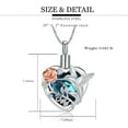 thumbnail image 2 of Heart Hummingbird Cremation Jewelry for Ashes Urn Necklace Lockets for Human Ashes Pet Ashes Ash Holder, 2 of 6