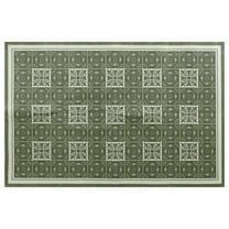 REGALWOVEN Kitchen Rugs Large Anti-Slip Kitchen Mat for Kitchen Bedroom Entryways Green 20" x 32"