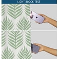 thumbnail image 6 of Vargottam Room Darkening Curtains - Green Flower Pattern, Set of 2 Panels, 52" x 108" - Grommet-Top Blackout Window/Door Drapes for Bedroom, Nursery & Living Room - Green, 6 of 9