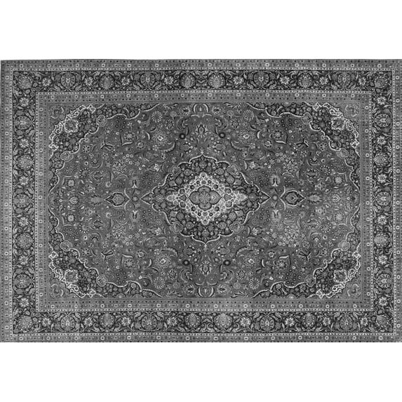 Ahgly Company Indoor Rectangle Persian Gray Traditional Area Rugs, 5' x 8'