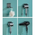 thumbnail image 3 of Mosiee Foldable Hair Dryer Rack: Space-Saving Organizer With Hooks & Easy Mounting!, 3 of 9