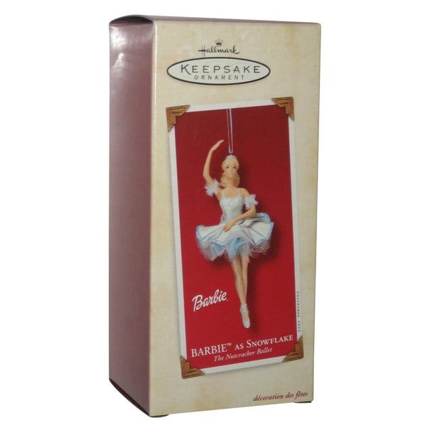 Barbie Snowflake The Nutcracker Ballet 2002 Ballerina Hallmark Keepsake Ornament