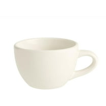 Soro Essentials- Set of 36 Ceramic 7 oz. American White Empress Low Cup Ivory Color- Rolled Edge China Coffee Cup Perfect for Coffee Tea Milk Latte Hot Chocolate