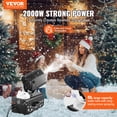 thumbnail image 2 of VEVOR Snow Machine 2000W Wireless Remote Swing Snow Making Machine for Holiday, 2 of 9