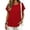 Red, variant on GZWYHT Linen Tops for Women Short Sleeve Kangaroo Pocket T-Shirt Crewneck Sweatshirts Lightweight Casual Athletic Work Tee Beige L