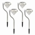 thumbnail image 1 of 4pcs Outdoor Light Solar Garden Stake Yard Light Stainless Steel Lawn Lamp Decor, 1 of 5