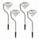 thumbnail image 1 of 4pcs Outdoor Light Solar Garden Stake Yard Light Stainless Steel Lawn Lamp Decor, 1 of 5