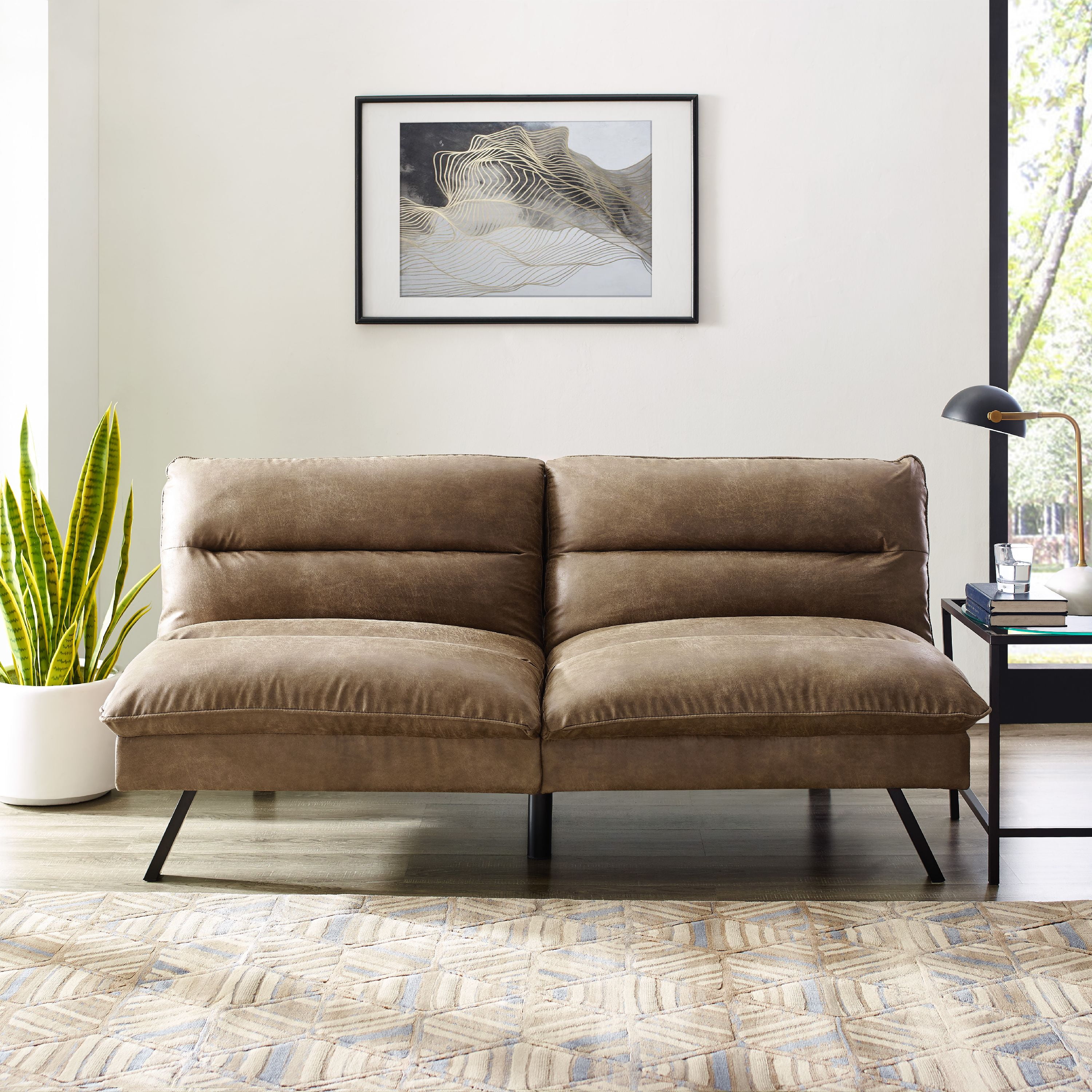 Manhattan Upholstered Convertible Sofa, Multiple Colors