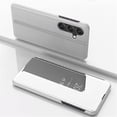 thumbnail image 2 of Mirror Case with Kickstand for Samsung Galaxy S25/ Galaxy S24 for Women Girls, Luxury Smart Clear View Shockproof Protective Cover for Samsung Galaxy S25 JM-Silver, 2 of 10