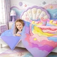 thumbnail image 3 of Manfei Amphibian Axolotl Print Twin Comforter Sets,Magical Animal Bedding Set,Pink Reversible,2-Piece,1 Comforter and 1 Pillowcase, 3 of 7