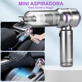 thumbnail image 4 of Kisfam Aspiradora para Auto, Aspiradora Mini de Alta Potencia 22000PA, Recargable Aspiradora de Mano, Soplador de Aire Inalámbrico y Aire Comprimido Portátil para Coche y Hogar (Púrpura Plateado), 4 of 5