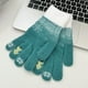 thumbnail image 1 of Gloves Fall And Winter Female Christmas Tree Warm Five-finger Touch Screen Winter Cold Cycling Students To Keep Warm, 1 of 7