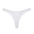 thumbnail image 2 of GPOECD Women'S Briefs Lace Trim Soft Stretch Bikini Panties Comfortable Breathable Ladies Underwear All Seasons Panties for Women,White,M, 2 of 4