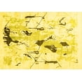 thumbnail image 1 of Ahgly Company Indoor Rectangle Solid Yellow Modern Area Rugs, 5' x 8', 1 of 4