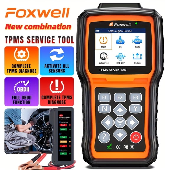 [Second Hand] FOXWELL TPMS Service Tool Car Tire Pressure Diagnostic Tool, Lifetime Free Update