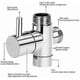 thumbnail image 3 of Brass 3 Way Valve G 1/2" Durable Rustproof Bath Shower Diverter 3 Way Diverter Valve Polished Chrome Easy to Install for Bathroom Kitchen Shower Syst, 3 of 5