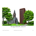 thumbnail image 4 of University of Massachusetts 11w x 8.5h Manhattan Black Single Mat Gold Embossed Diploma Frame with Bonus Campus Images Lithograph (value savings at $59), 4 of 4