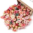 thumbnail image 2 of 20 piezas de 2 cm de mini rosas artificiales para decoración del hogar, decoración de bodas, flores falsas, corona de bricolaje, álbum de recortes, regalos, accesorio, 2 of 5