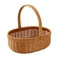 thumbnail image 3 of deevoka Flower Baskets Hand Basket, Farm Shopping Basket, Imitation Rattan S, 3 of 9