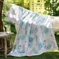 thumbnail image 7 of Yardvibe Cooling Comforter Twin Size, Floral Print Breathable Summer Comforter for Hot Sleepers & Night Sweats, Silky Smooth Cooling Blanket, Blue (B), 7 of 7