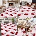 thumbnail image 5 of Pink Cherry Area Rugs 8'x10', Washable Small Throw Rugs for Living Room Patio, Farmhouse Watercolor Cherries Fruits Indoor Outdoor Rug Non-Slip Low Pile Carpet Runner Reversible Floor Mats, 5 of 8