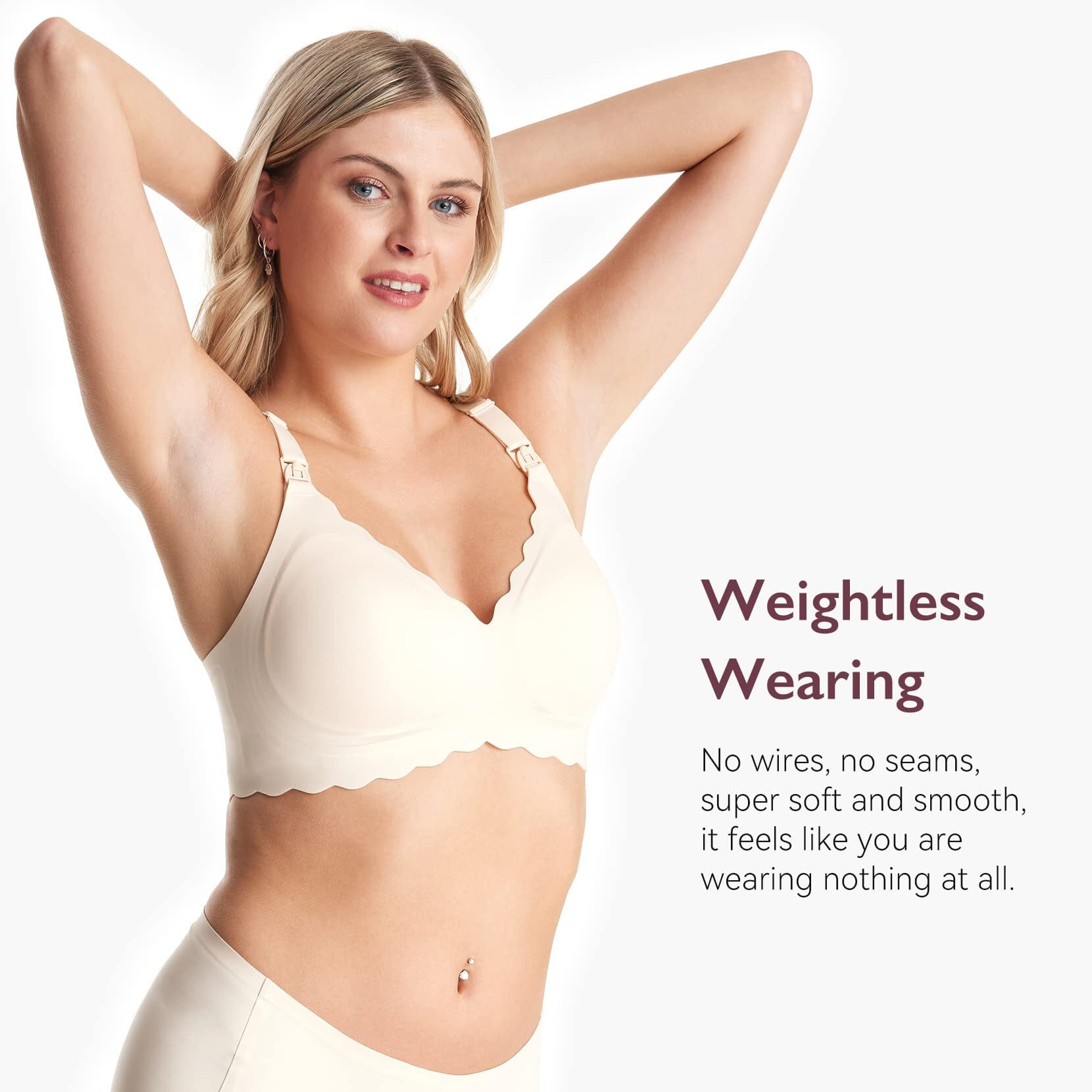 UNIBEE Nursing/Maternity Bra Cotton Blend Non-Padded Non-Wired (Pack of 3)