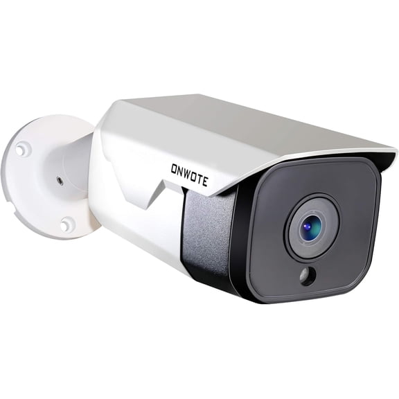 ONWOTE 6MP Super HD PoE IP Security Camera with Audio, Smart AI Human Detection, 3072x2048 6 Megapixels, Indoor/Outdoor, 100ft IR, IP66, Add on Camera to PoE NVR or Switch