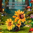 thumbnail image 5 of Honchoes Tuxedo Cat Sunflower Building Blocks Set Compatible with Lego Flowers Animal Decor Gift for Adults Boys Girls, 5 of 6