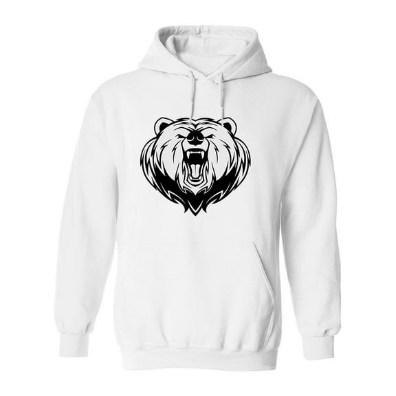 An Angry Bear Hoodie Men -Image by Shutterstock, Male x-Large