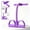 Purple, variant on 8 Tube Foot Pedal Pull Rope, Shoulder Open Back Beauty Trainer, Multifunctional Sit-Up Auxiliary Yoga Fitness Resistance Band for Full Body Workout