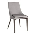 thumbnail image 4 of Weston Home Baxter Linen Barrel Back Dining Chairs, Set of 2, Gray/Espresso, 4 of 6