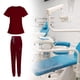 thumbnail image 1 of Uniforme de enfermería, traje de jogger con bolsillos, uniforme de enfermera, blusa femenina suave, , conjunto de pantalones superiores , Rojo, l Yinane Pantalones superiores, 1 of 8
