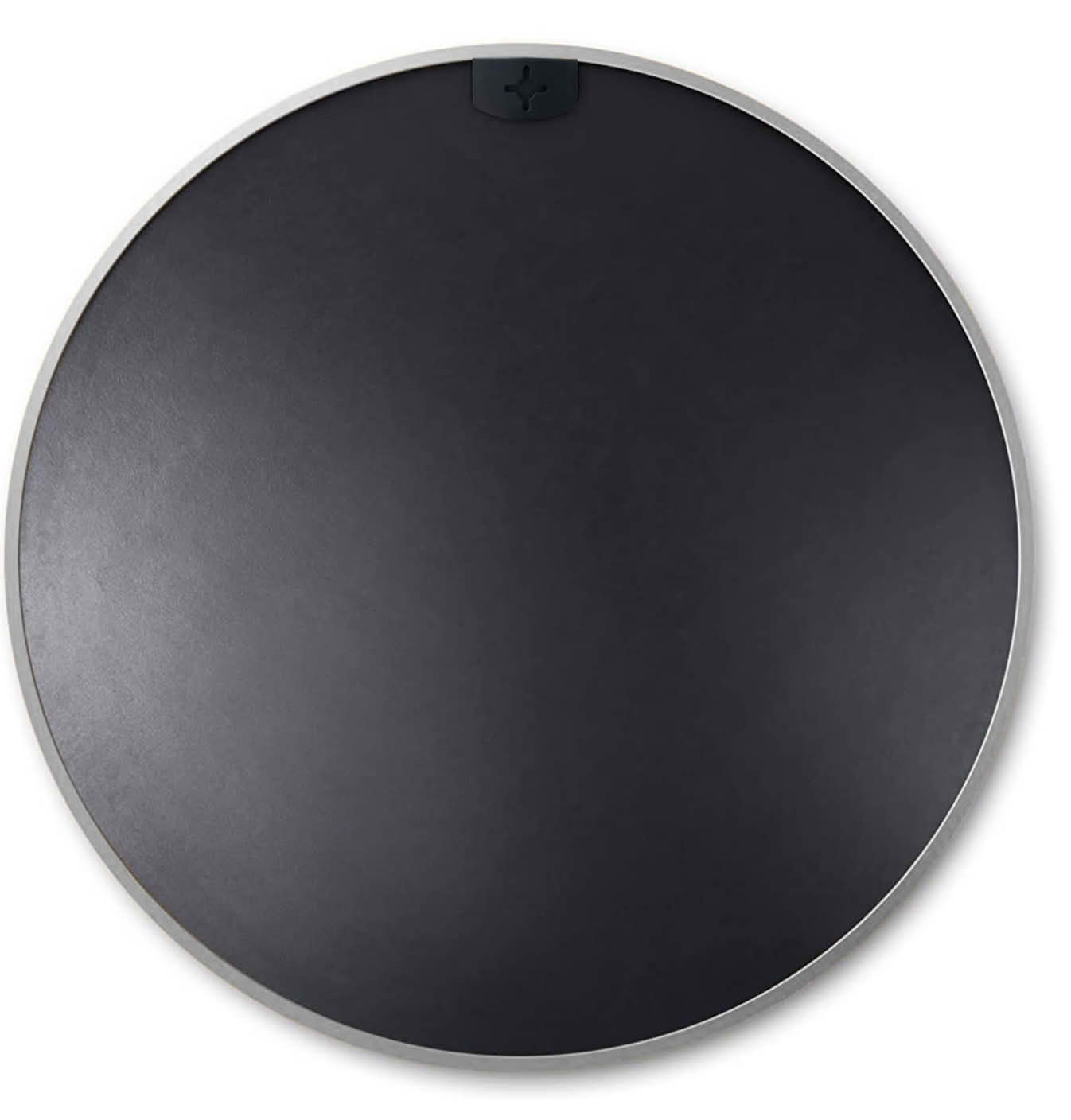 MAYEERTY 36 Inch Silver Metal Framed Round Bathroom Wall Mirror, for Home Bathroom Vanity