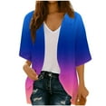 thumbnail image 2 of Xuyuer Cardigan for Women 3/4 Sleeve Lightweight Summer Kimono Cardigan Loose Beach Cover Up 2026 Summer Cardigan Casual V Neck Cute Tops Floral Kimono Summer Short Cover Ups, 2 of 7