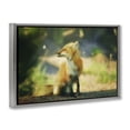 thumbnail image 4 of Stupell Industries Fox Kit & Butterfly Animals & Insects Photography Gray Floater Framed Canvas Art Print Wall Art, 31 x 21, 4 of 10